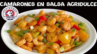 Camarones en salsa agridulces Comida China [upl. by Drona]