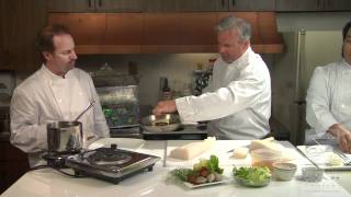 Chef Patrick Mc Laughlin demos Pan Seared Hapuupuu di Chorizio in HD [upl. by Assirac451]