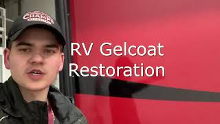 RV Gelcoat Restoration Clip  Champs Detailing [upl. by Willcox]