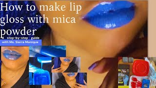 DIY Lip gloss using mica powder Beginner friendly  Especially entrepreneurs [upl. by Xenos804]