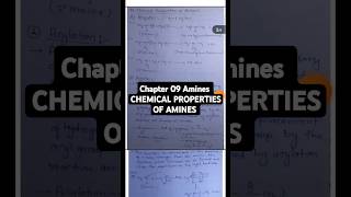 Class 12 chemistry  Chapter 09 Amines  Chemical properties of Amines CBSE shorts viralshorts [upl. by Pierre]