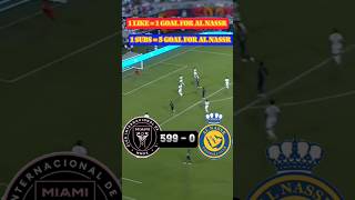 AL NASSR VS INTER MIAMI RONALDO VS MESSI viral shortvideo viralvideo shorts [upl. by Haland]