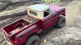 110 Scale RC Car Chevrolet C10 Riding in the good company p2 rc rccar 4x4 gmade offroad [upl. by Nodaj]