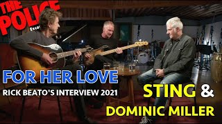 STING amp DOMINIC MILLER  FOR HER LOVE ACOUSTIC LIVE FROM RICK BEATOS THE STING INTERVIEW 2021 [upl. by Mychal]