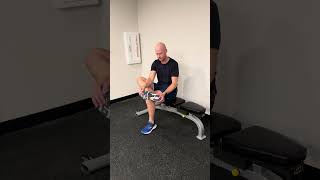 Seated Ankle Dorsiflexion Mobilization [upl. by Ern]