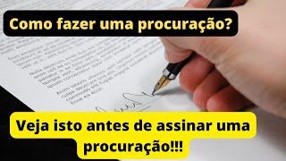 Como fazer uma procuração [upl. by Riti]