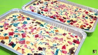 CHAROLA DE GELATINA MOSAICO PARA 100 PERSONAS IDEAL PARA VENTAS O FIESTAS [upl. by Edroi]