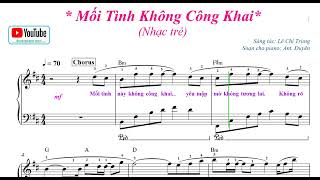 Mối Tình Không Tên  sheet piano Demo [upl. by Evannia948]