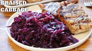 Simply Delicious Red Braised Cabbage  Midweek Winner [upl. by Nomaid]