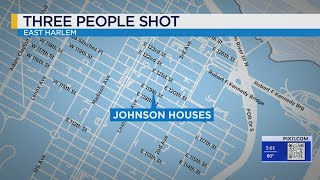 3 people shot in East Harlem NYPD [upl. by Inna]