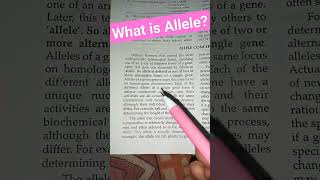 What is Allele  Definition of Allele  alleles trendingshortsfeedviralviralshorts [upl. by Rettig987]