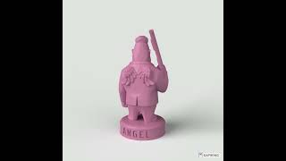 3D Model STL CNC 3dprint Angel Bodyguard Statuette Amulet [upl. by Sayer]