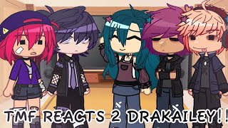 The Music Freaks reacts to Drakailey  Shortkinda rushed  Gacha Club [upl. by Siberson276]