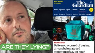 Are Deliveroo Lying Publicly About Drivers Pay [upl. by Baudin]