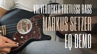 Markus Setzer demoes fretless Ruokangas quotPumaquot Steam bass [upl. by Devlen]