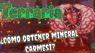 como tener mineral carmesí fácilmenteTERRARIA [upl. by Amar599]