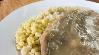 CAST IRON SKILLET SMOTHERED PORK CHOPSTHE WAY MY MOM AND GRANDMA USED TO DOSUNDAY DINNER RECIPE [upl. by Whitaker]