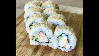 РОЛЛЫ КАЛИФОРНИЯ С КУНЖУТОМ CALIFORNIA ROLL [upl. by Ilam589]