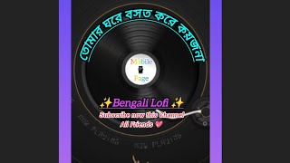 Tomar Ghore Bosot Kore Koyjona  Bengali Lofi SlowedReverb  Song [upl. by Anehsat]