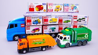 13 Types Tomica Cars ☆ Tomica opened and stored in the Okatazuke convoy [upl. by Ck324]