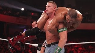 John Cena vs David Otunga Raw May 21 2012 [upl. by Ecnaled]