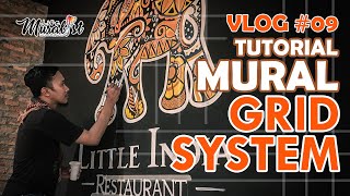 VLOG 09 TUTORIAL MURAL GRID SYSTEM [upl. by Eberly]