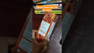 Aroma magic Carrotsunscreen सनस्क्रीन review 🧴sunscreen skincareytshorts trendingshorts [upl. by Narah]