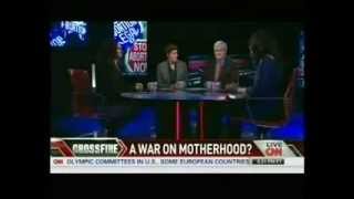 NARAL President Ilyse Debates Lila Rose on CNN Crossfire Part 1 [upl. by Yantruoc64]