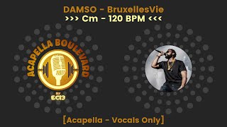 DAMSO  BruxellesVie  Acapella  Vocals Only  120 BPM  Cm  by EC13 [upl. by Odella654]