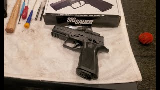 Sig P320 XCarry Co2 BB pistol and My Quest for a lighter trigger pull [upl. by Affra]