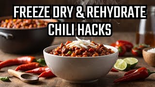 Best Chili Hack For Rehydrating Freeze Dried Chili [upl. by Emina]