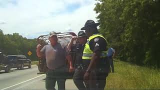 Raw video Dashcam footage shows Sheriff arguing with state trooper [upl. by Takakura]