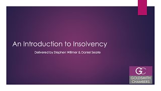 A Beginners Guide to Insolvency [upl. by Iorgo]