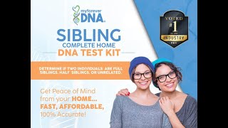 Best SIBLING Home DNA Test Kit  Determine if you a Full or Half  My Forever DNA [upl. by Bili]