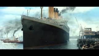 Titanic 3D  The Boat Leaving The Port  Official Clip HD [upl. by Ellehsat]