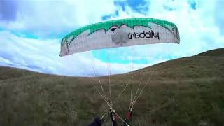 Paragliding Speedflying Hike amp Fly West Lomond Hill Scotland [upl. by Ube]