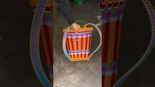 Zerobased teaching Double 11 shopping list Basket weaving tutorial backpack finished product rcs91 [upl. by Ybab993]