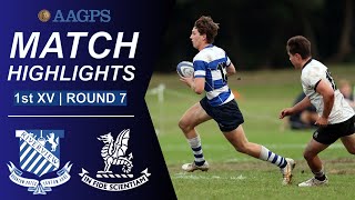 Riverview vs Newington  AAGPS Round 7 2024  1st XV Highlights [upl. by Tung]