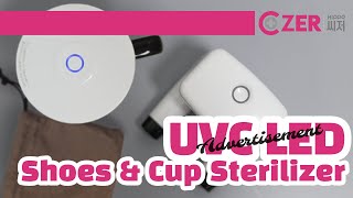 Eng Sub CZER UVC Cup Sterilizer UVC10  UVC Shoes Sterilizer UVS10  HIPPO CZER [upl. by Akinek]