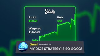 I TRIED MY FANS RISKY STAKE DICE STRATEGIES [upl. by Veron]