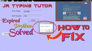 JR Typing Tutor Expired Problem Fully Solved हिन्दी़ 2018  How to Fix the Expired Issue [upl. by Zilber]