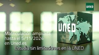 Campaña ampliación de Matrícula La UNED amplía el plazo de Matrícula para sus 30 Grados [upl. by Reo]