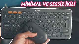 LOGITECH K380 KLAVYE VE PEBBLE M350 FARE Ä°NCELEME  MÄ°NÄ°MAL VE SESSÄ°Z Ä°KÄ°LÄ° [upl. by Bertilla]