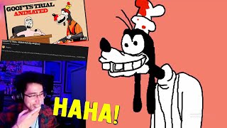 THIS VIDEO IS TOO FUNNY   GOOFYS TRIAL ANIMATED By Shigloo REACTION [upl. by Baldwin]