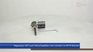 ReparaturSET zum Verschweißen von Löchern in PPR Rohren [upl. by Orthman184]