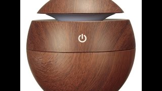 Recensione ITA Mohoo umidificatore diffusore ad ultrasuoni Grano di legno USB ultrasonico [upl. by Desirae599]