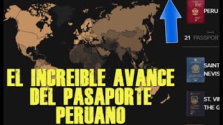 EL SORPRENDENTE AVANCE DEL PASAPORTE PERUANO EN EL RANKING MUNDIAL [upl. by Anoynek]