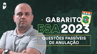 GABARITO ESA 2023  Teve questão que pode ser anulada [upl. by Linnell]