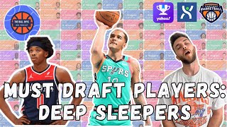 Must Draft Players For Fantasy Basketball Deep Sleepers [upl. by Nosittam25]