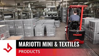 Compact electric forklifts  Mariotti Mini amp Textiles [upl. by Hasty]